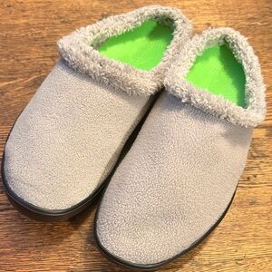 OOFOS Oocoozie Mules Tawny Sherpa Recovery Comfort Slip-on